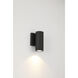 Plaza 60 LED 6.3 inch Black Outdoor Wall Mount